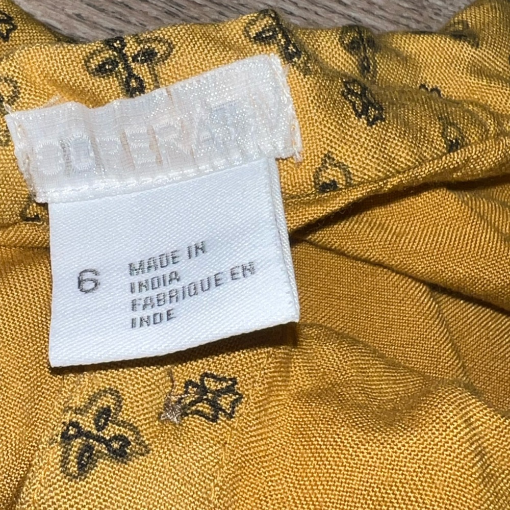 Yellow pattern skirt - Picture 3 of 4